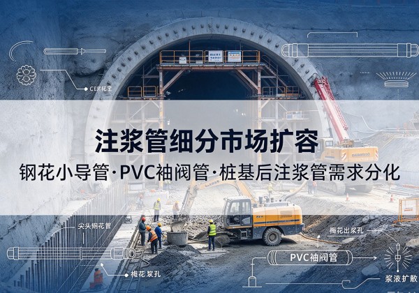 东营注浆管细分市场扩容，隧道钢花小导管、PVC 袖阀管、桩基后注浆管需求分化